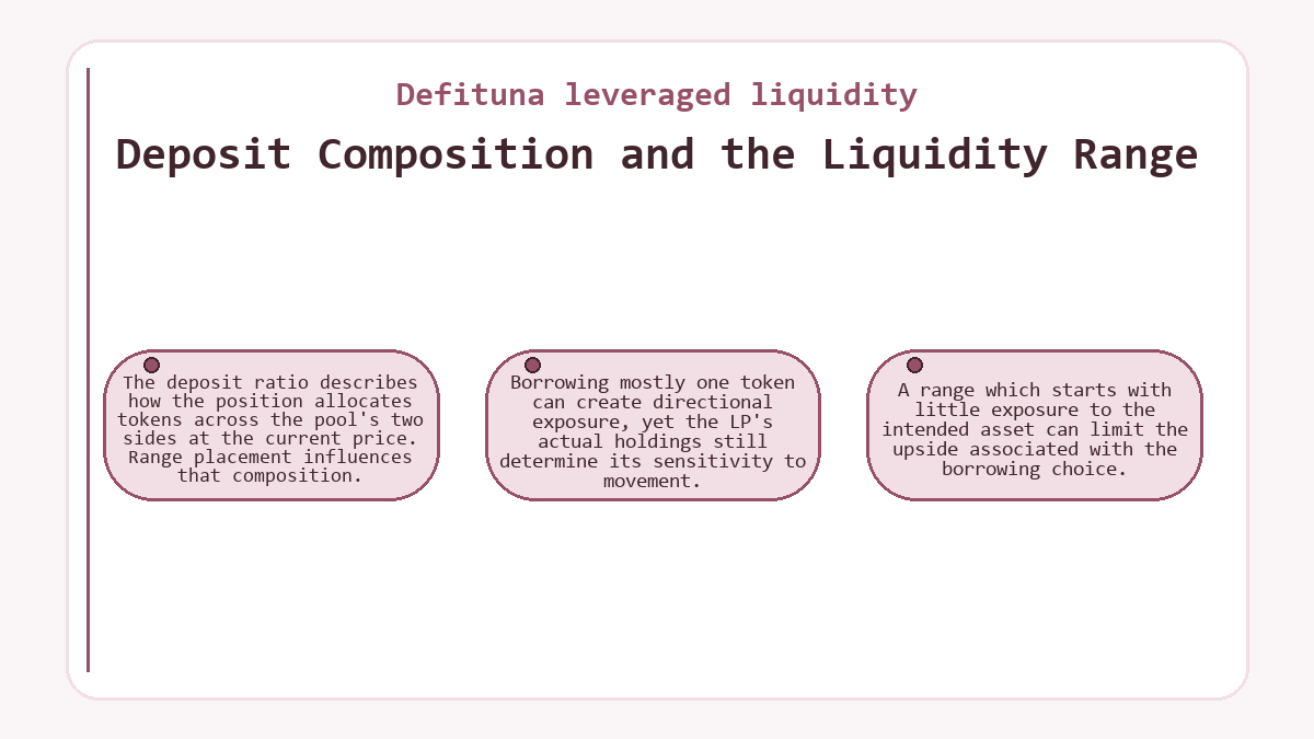 Defituna leveraged liquidity: Deposit Composition and the Liquidity Range - diagram